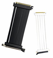 Câble d'extension de carte graphique PCIe 5.0 X16 avec blindage EMI, câble Riser Gen5, 12V 36W, noyau en cuivre TPE, contacts plaqués or, montage GPU