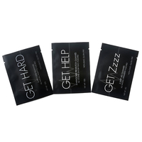 Sachets d'emballage pour thé et café avec logo personnalisé, mini sachets de thé à trois côtés scellés, sachet en papier avec encoche de déchirure, 8x8 cm