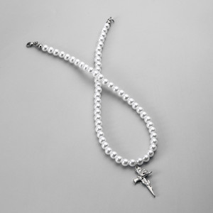 Collane <span class=keywords><strong>con</strong></span> Ciondolo a Croce e Perle in Stile Hip-hop per Uomo, Accessori Quotidiani <span class=keywords><strong>Maschili</strong></span> - Product Image 5