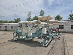 Sale Special Transportation Electric Royal Carriage Luxury Customized 4 Wheel Sightseeing Princess Wedding Carriage - Product Image 3