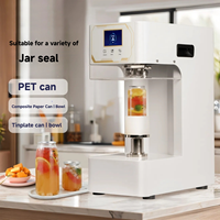 Machine de scellage entièrement automatique pour canettes PET, machine de mise en conserve de boissons, machine de scellage pour canettes de jus en plastique jetables 500ML 330ML