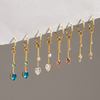 Boucles d'oreilles pendantes en forme de C de luxe Gaovo Premium pour femmes, résistantes au ternissement, en acier inoxydable, bijoux d'oreille tendance