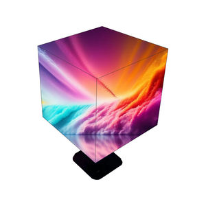 Écran LED cube sur pied pour extérieur, panneau publicitaire graphique P2.5 - Product Image 1