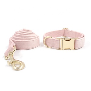 Trendy Ketting 2024 Voor Hondenmode Hondenhalsband Kleurrijke Fluwelen Comfortabele Hondenhalsband En Leiband Set Elegante Huisdierriemen - Product Image 5