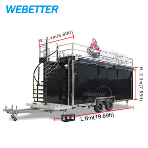WEBETTER Rimorchio Commerciale a Due Piani per Fast Food, Grande Bar Mobile a Due Piani per Birra, Caffè e Cibo in Vendita negli USA - Product Image 6