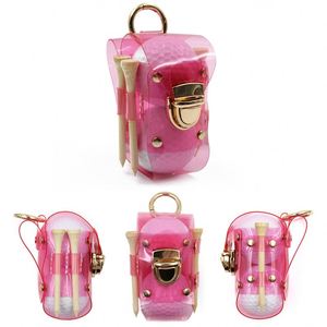 Pochette transparente en PVC pour balles de golf, mini sac de golf portable avec porte-tee - Product Image 2