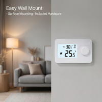 Thermostat filaire électrique pour chaudière combinée SS301, contrôleur de température ambiante LCD, contrôle via application Tuya, conception flexible, utilisation hôtelière