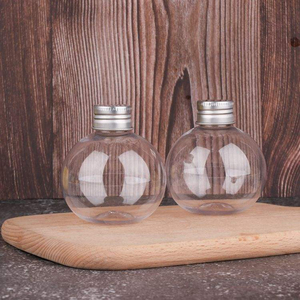 50ml, 100ml, 150ml, 200ml plastic PET ring-top round ball-shaped bottles, light bulbs bottles, Christmas decoration bottles - Product Image 2