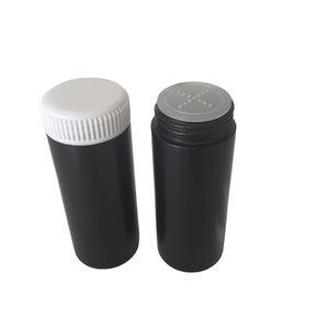 Flacon cylindrique en plastique de 60 ml (2 oz) avec bouchon à vis et impression sérigraphique pour poudre de talc pour bébé - Product Image 1