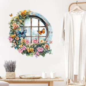 Peinture de paysage de <span class=keywords><strong>forêt</strong></span> de jardin Simulation <span class=keywords><strong>Stickers</strong></span> <span class=keywords><strong>muraux</strong></span> Salon Balcon Décoration Papier peint <span class=keywords><strong>Stickers</strong></span> <span class=keywords><strong>muraux</strong></span> auto-adhésifs - Product Image 3