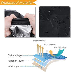 Housse de protection pliable pour échelle, anti-poussière, imperméable, avec cordon de serrage, pour échelle à marches, patio, jardin, extérieur, sac de rangement domestique - Product Image 4