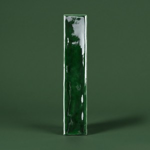 Baldosa Creta-25 Verde Oscuro 5x25 cm Brillante con Bordes Irregulares - Product Image 1