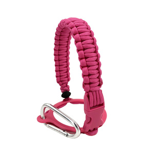 Manico per bottiglia d'acqua Paracord adatto a bottiglie d'acqua <span class=keywords><strong>in</strong></span> <span class=keywords><strong>acciaio</strong></span> inossidabile da 14 once a 64 once supporto durevole per il campeggio - Product Image 3