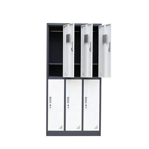 6 khóa khóa <span class=keywords><strong>Locker</strong></span> 6 khoang nhân viên Tủ lưu trữ tủ thép thay đổi phòng <span class=keywords><strong>Locker</strong></span> - Product Image 4