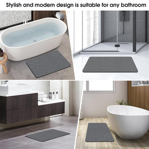Porte-savon avec logo personnalisé Drain carré Diatomite <span class=keywords><strong>Mini</strong></span> Porte-savon pour baignoire Trending Bac à douche en résine - Product Image 6