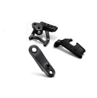 Cadre structurel en aluminium forgé usiné CNC, anodisé noir sur mesure, avec découpe avancée, pour moto/vélo électrique