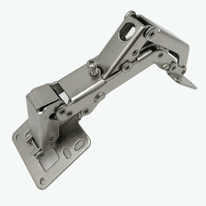 170 Degree Frameless Cabinet Hinges - Soft Closing Hydraulic Hinges With Buffer Damping (2 Pairs)