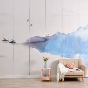 Revêtement mural continu SXP, peinture murale paysagère avec <span class=keywords><strong>motif</strong></span> continu, décoration murale artistique SXP pour l'intérieur - Product Image 1