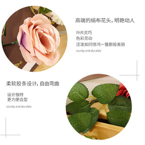 ดอกกุหลาบประดิษฐ์ XINCHENGZHI สีฟ้าทิฟฟานี่ 10 ดอกใหญ่ คุณภาพสูง เหมาะสำหรับตกแต่งงานแต่งงาน - Product Image 6