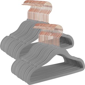 Perchas de Terciopelo Antideslizantes <span class=keywords><strong>para</strong></span> Niños y Bebés, 30 cm, Perchas Pequeñas <span class=keywords><strong>para</strong></span> Abrigos, Vestidos, Camisas, Suéteres y Pantalones - Product Image 1