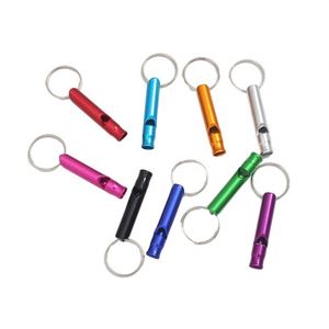 Custom Survival Outdoor Keychain Whistle-High-Pitched Multifunctional Training <b>Tool</b> Aluminum Alloy Life-Saving <b>Fire</b> Whistle - Product Image 5