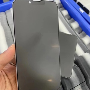 Protection d'écran en verre bleu anti-espion 380AB pour iPhone 16 Pro Max, protection d'écran anti-espion pour iPhone 16 Pro, verre haute teneur en alumine - Product Image 6