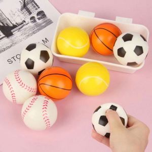 Custom Logo Anti Pu Foam Stress Ball Squishy Squeeze Balls Basketball Football Baseball Soccer - Product Image 2