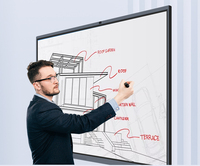 Tableau blanc interactif intelligent LED 86 pouces, tactile 40 points