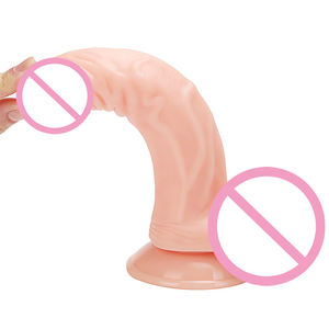 卸売りソフトPVC女性オナニーペニスディルド大人用おもちゃ吸引カップ付きリアル8.27インチディルド大人用おもちゃ箱 - Product Image 5