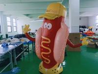Hot-dog et hamburger gonflables pour la promotion publicitaire des restaurants