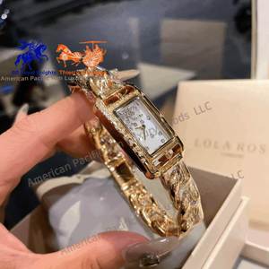 Relojes de Lujo para Mujer Marca H con Diamantes, Diseño Cuadrado Personalizado, Movimiento de Cuarzo Ronda, Caja de Acero Inoxidable 316L, Puntero Moderno - Product Image 4