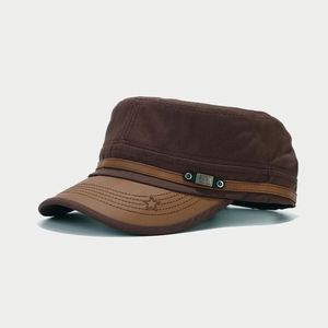 Wholesale PU Leather <b>Flat</b> Top Baseball <b>Cap</b> Twill Camp Hat Curved Brim Bill Women Outdoor Casual Sun Sport <b>Cap</b> for <b>Men</b> - Product Image 6