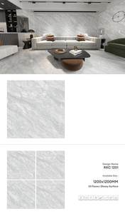 Azulejos de pared de porcelana brillante 1200x1200 de primera calidad | 120x120 de gran formato elegante, duradero, moderno, colección de calidad de exportación - Product Image 2