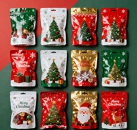 Sacs de Noël personnalisables et recyclables, disponibles en différents styles, adaptés pour contenir des bonbons et de petits objets décoratifs