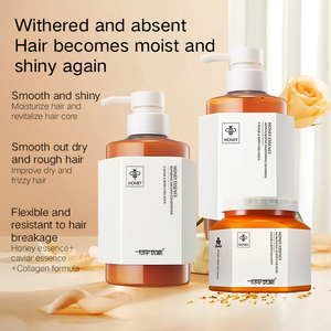 Traitement professionnel contre la perte de cheveux à la kératine et au miel 500 ml pour la croissance des cheveux <span class=keywords><strong>avec</strong></span> shampooing et revitalisant bloquant la DHT - Product Image 2