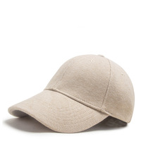 Gorra de Béisbol Unisex de Lana, Gruesa y Cálida para Otoño e Invierno, Color Sólido, Estilo Casual, para Deportes al Aire Libre, para Hombres y Mujeres, Venta al Por Mayor