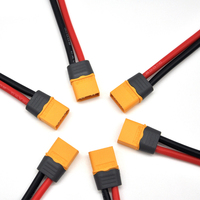 Câble d'extension personnalisé XT60H mâle-femelle 10cm 20cm, fil de silicone 12AWG, connecteur plaqué or, alimentation batterie Lipo RC FPV