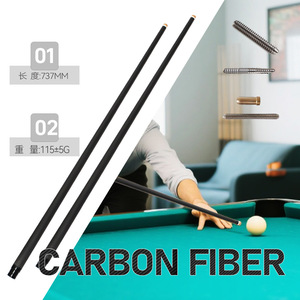 Carbon Fiber Billiard <b>Cue</b> 12mm Tip Lightweight Pool <b>Stick</b> For Indoor Games - Product Image 4