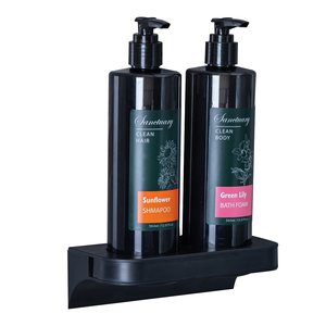 Hotel Manueller Biologisch Abbaubarer 400ml Diebstahlsicherer Seifenspender mit Wandmontage (Feuerfestes ABS) für Handseife, Shampoo, Duschgel - Product Image 2