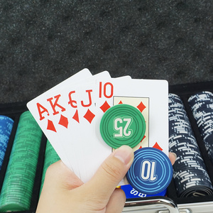 Jetons en céramique colorés 500 1000 ensemble de boîtiers en aluminium de luxe en <span class=keywords><strong>argent</strong></span> Casino ensembles de jetons de poker personnalisés professionnels - Product Image 6