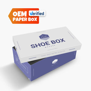 Boîte à chaussures de couleur personnalisée OEM durable Boîte à chaussures en carton Emballage avec logo personnalisé pour chaussures - Product Image 1