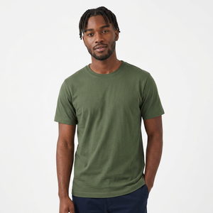 Camiseta EVERGREEN para Hombre, Antiarrugas, de Secado Rápido, Transpirable, Ecológica, de Manga Corta, Corte Regular, Tejido Sólido, 100% Algodón - Product Image 1