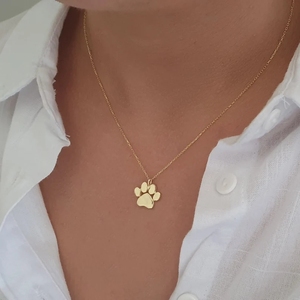 Gold <strong>Dog</strong> Paw Necklace Puppy Paw Pendant <strong>Dog</strong> Lover <strong>Charm</strong> Pendant Christmas Gift <strong>Dog</strong> Owner Necklace