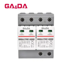 Dispositivo Modular de protección contra sobretensiones, fuente de alimentación de AC 385V, protector contra rayos spd 40ka