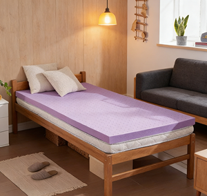 Surmatelas en <span class=keywords><strong>mousse</strong></span> à mémoire de forme en gel de 2 pouces, taille double, personnalisé, respirant et ventilé, pour soulager la pression sur le <span class=keywords><strong>matelas</strong></span> - Product Image 1