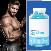 Gommes de monohydrate de créatine 3000 mg aromatisées aux fruits naturels Supplément de créatine végétarien pour adultes