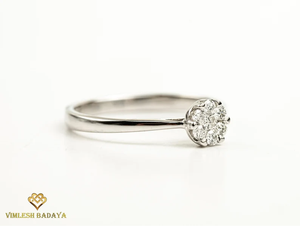 Anillo de Compromiso de Lujo con Diamante Cultivado en Laboratorio, Engaste Ilusión, Diamante Creado en Laboratorio E-F VS, Joyería Fina para Promesa o Aniversario - Product Image 5