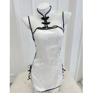 Sexy lingerie, cheongsam, retro style, uniform temptation, side-opening straps, passionate date role-playing set - Product Image 1