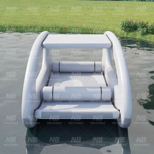 Mới nhất thiết kế sang trọng nổi Inflatable Nhà Nước Catamaran thuyền cho nước - Product Image 2