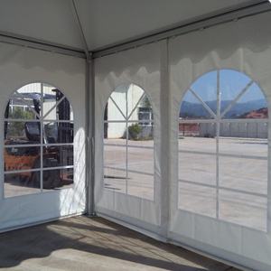 Bâche de tente extérieure en PVC blanc imperméable avec abri solaire monocouche pour grandes fêtes et rassemblements, logo personnalisé - Product Image 6